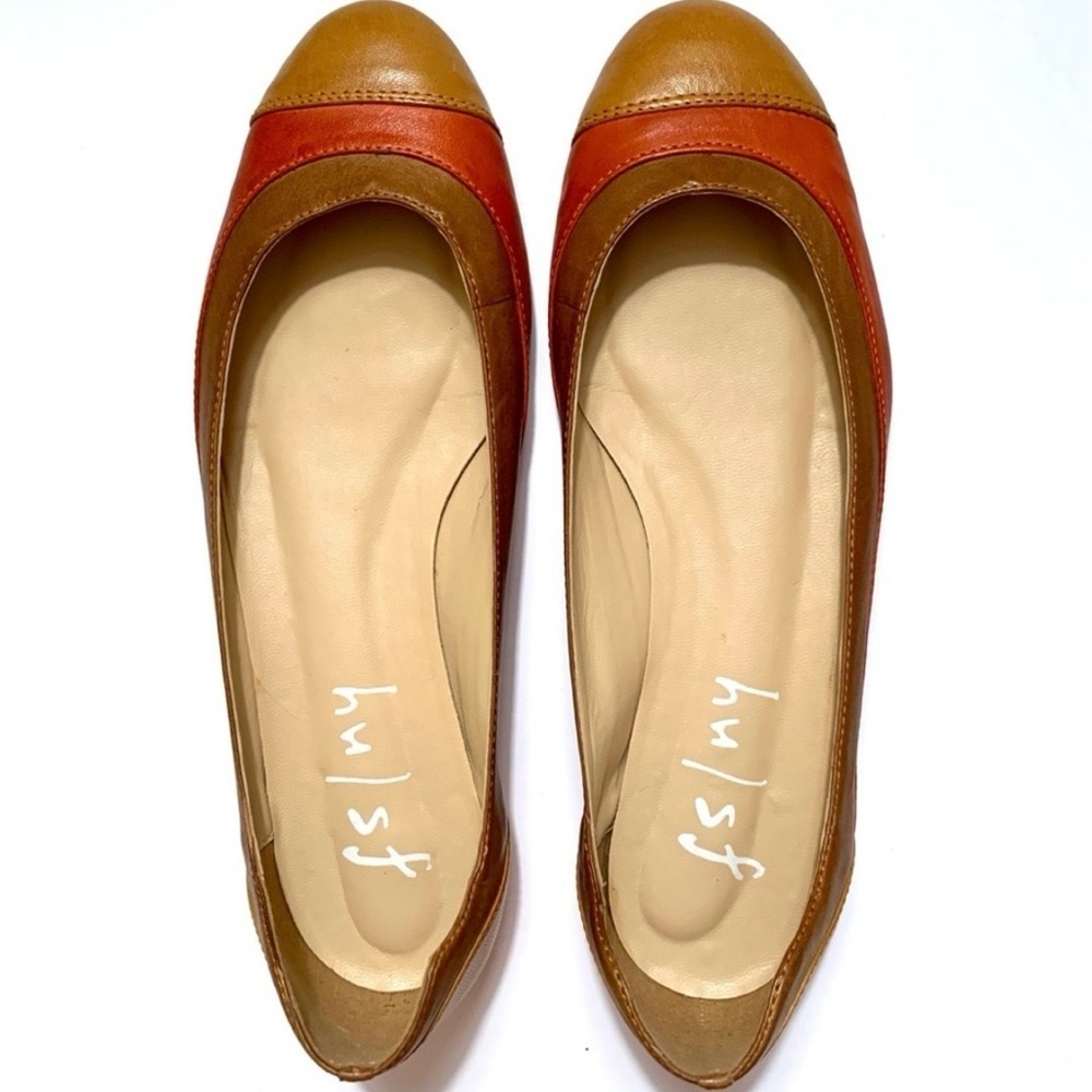 FS/NY French Sole Sloop Ballet Flat, tan
